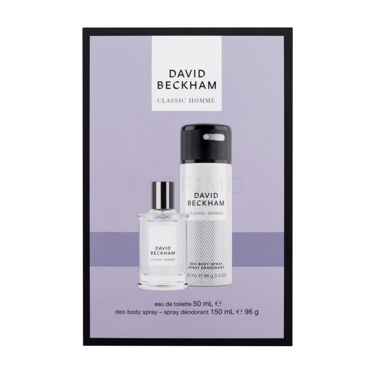 David Beckham Classic Homme Geschenkset Eau de Toilette 50 ml + Deodorant 150 ml