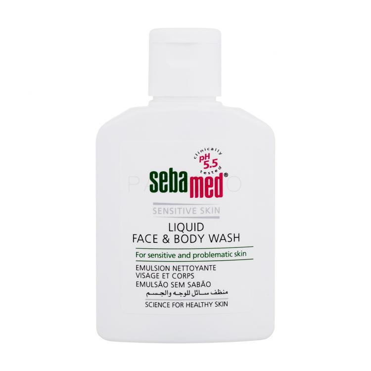 SebaMed Sensitive Skin Face &amp; Body Wash Flüssigseife für Frauen 50 ml