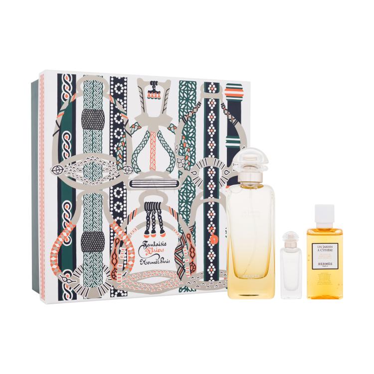 Hermes Un Jardin à Cythère Fantaisie d&#039;Etriers Geschenkset Eau de Toilette 100 ml + Eau de Toilette 7,5 ml + Duschgel 40 ml