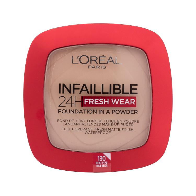L'Oréal Paris Infaillible 24H Fresh Wear Foundation In A Powder Foundation für Frauen 9 g Farbton  130 True Beige