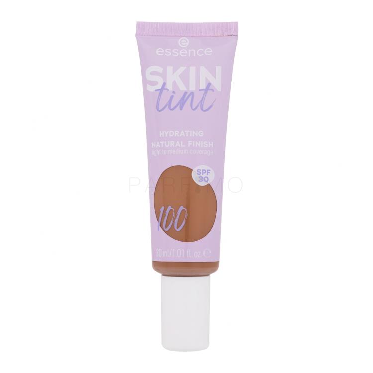 Essence Skin Tint Hydrating Natural Finish SPF30 Foundation für Frauen 30 ml Farbton  100