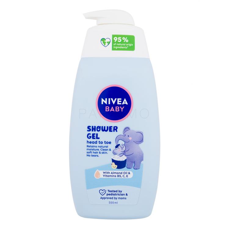 Nivea Baby Head To Toe Shower Gel Duschgel für Kinder 500 ml
