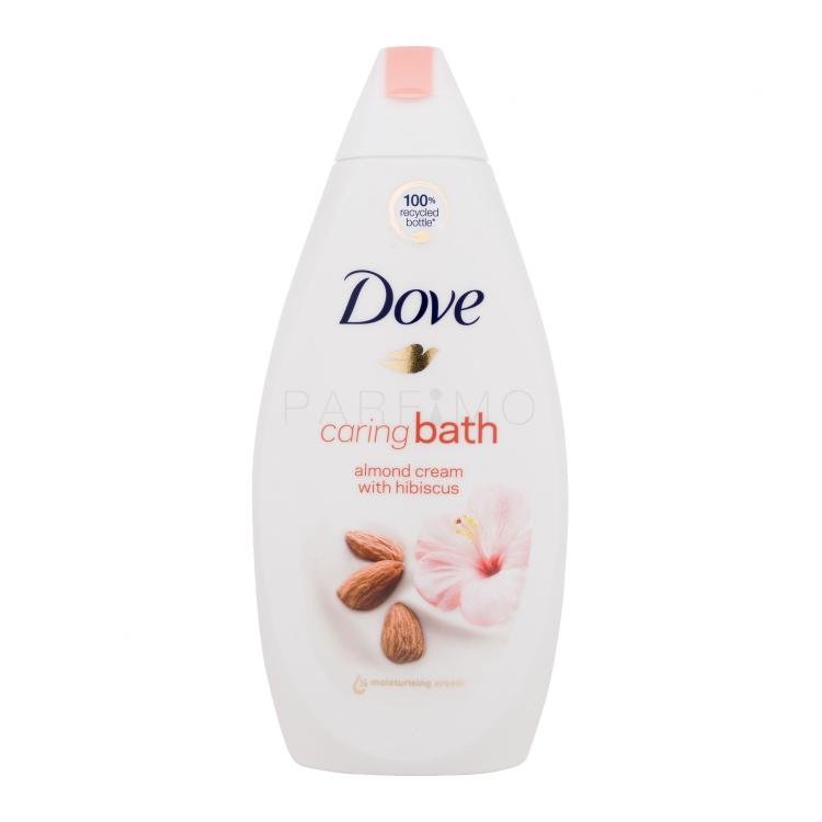 Dove Caring Bath Almond Cream With Hibiscus Badeschaum für Frauen 450 ml