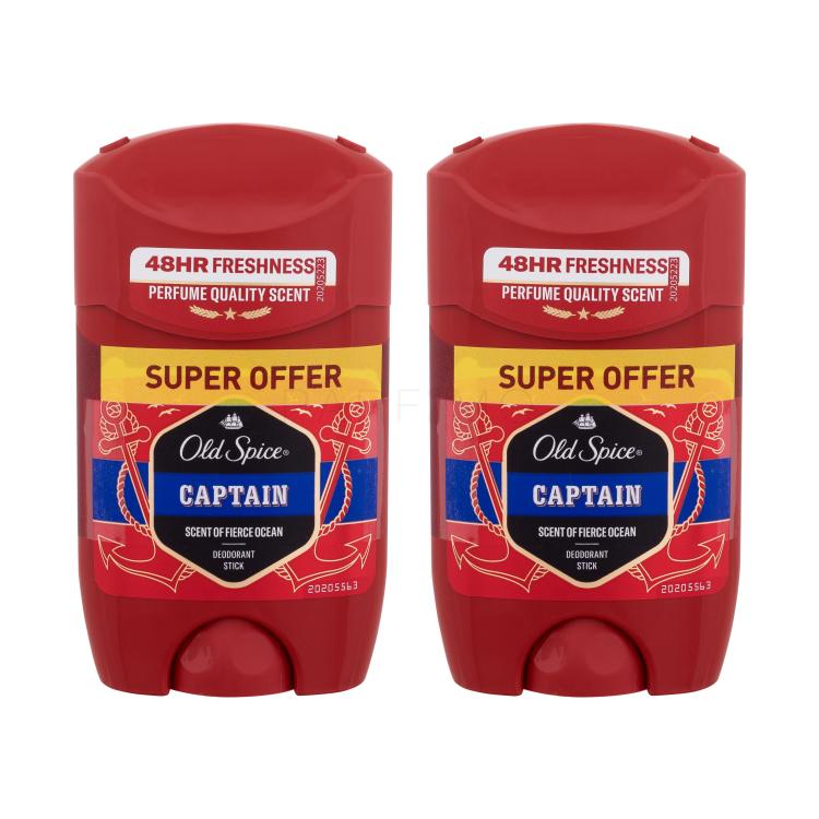Old Spice Captain Deodorant für Herren 2x50 ml