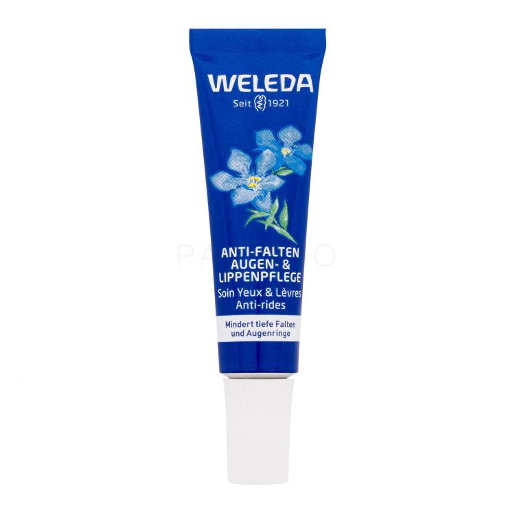 Weleda Blue Gentian &amp; Edelweiss Contouring Eye &amp; Lip Cream Augencreme für Frauen 10 ml