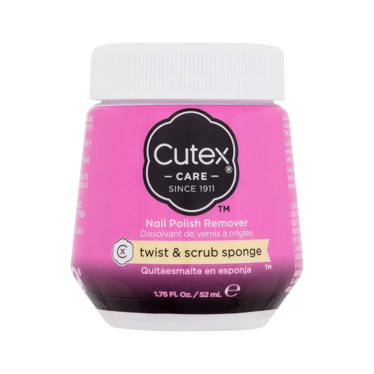 Cutex Twist &amp; Scrub Sponge Nail Polish Remover Nagellackentferner für Frauen 52 ml