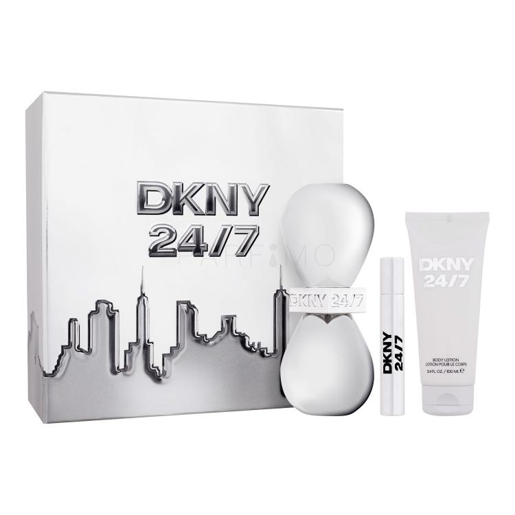 DKNY DKNY 24/7 Geschenkset Eau de Parfum 100 ml + Körperlotion 100 ml + Eau de Parfum 15 ml