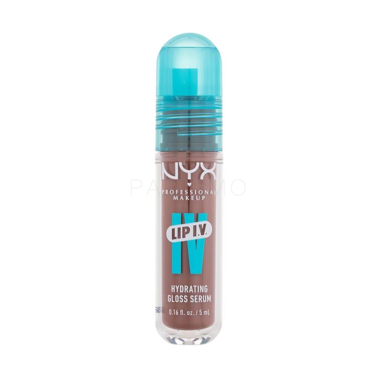 NYX Professional Makeup Lip I.V. Hydrating Gloss Stain Lipgloss für Frauen 5 ml Farbton  04 Cocoa Quench!