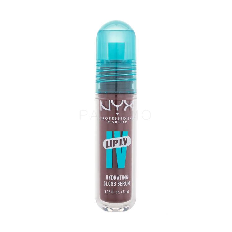 NYX Professional Makeup Lip I.V. Hydrating Gloss Stain Lipgloss für Frauen 5 ml Farbton  05 Mocha Me Wet