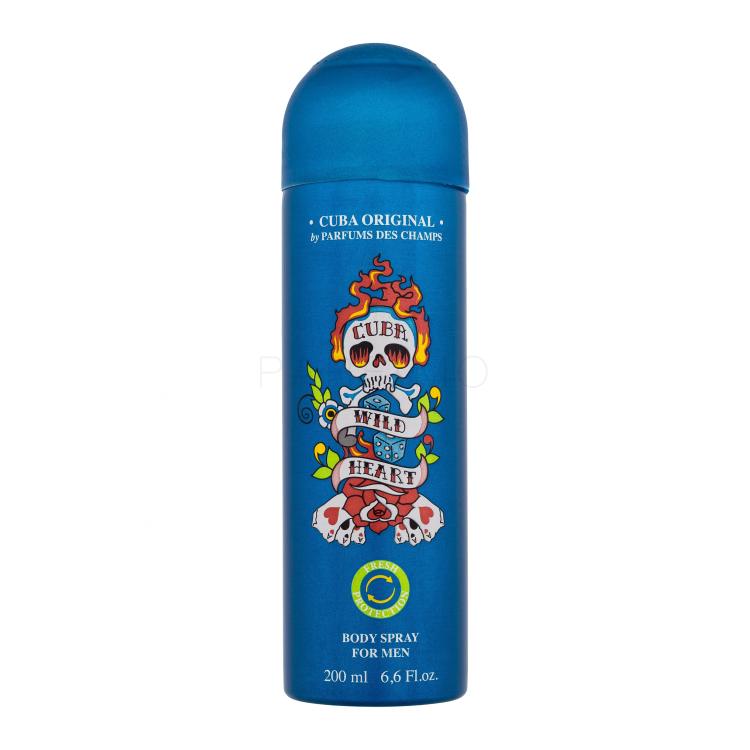 Cuba Wild Heart Deodorant für Herren 200 ml