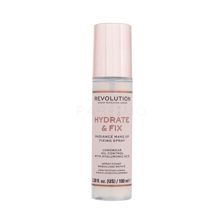 Makeup Revolution London Hydrate &amp; Fix Radiance Make Up Fixing Spray Make-up Fixierer für Frauen 100 ml