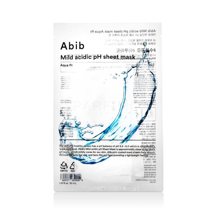Abib Mild Acidic pH Sheet Mask Aqua Fit Gesichtsmaske 30 ml
