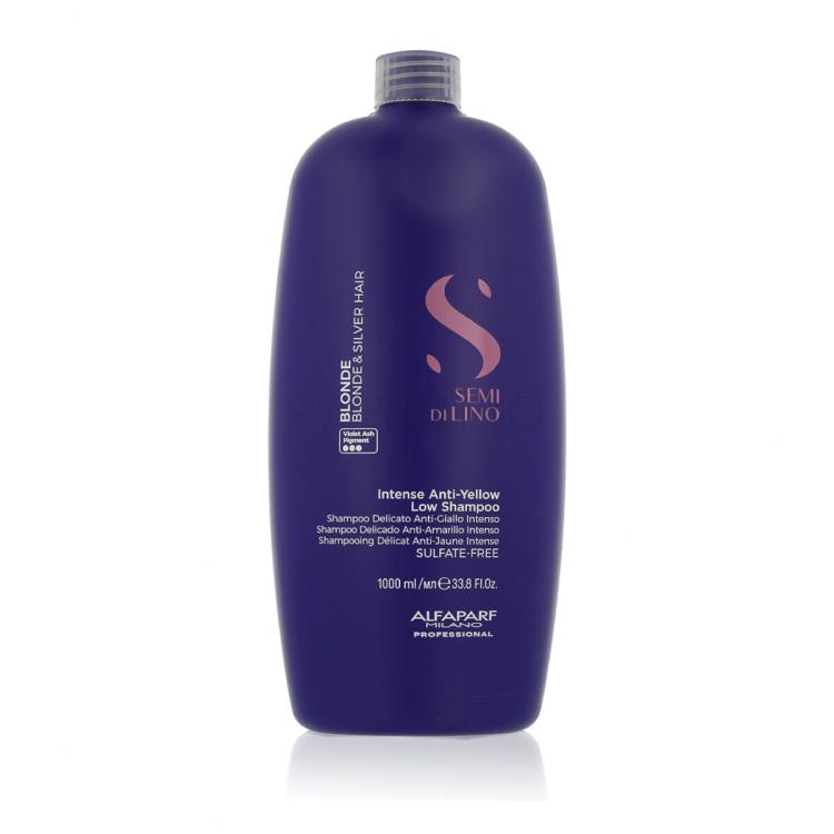 ALFAPARF MILANO Semi Di Lino Blonde Intense Anti-Yellow Low Shampoo Shampoo für Frauen 1000 ml