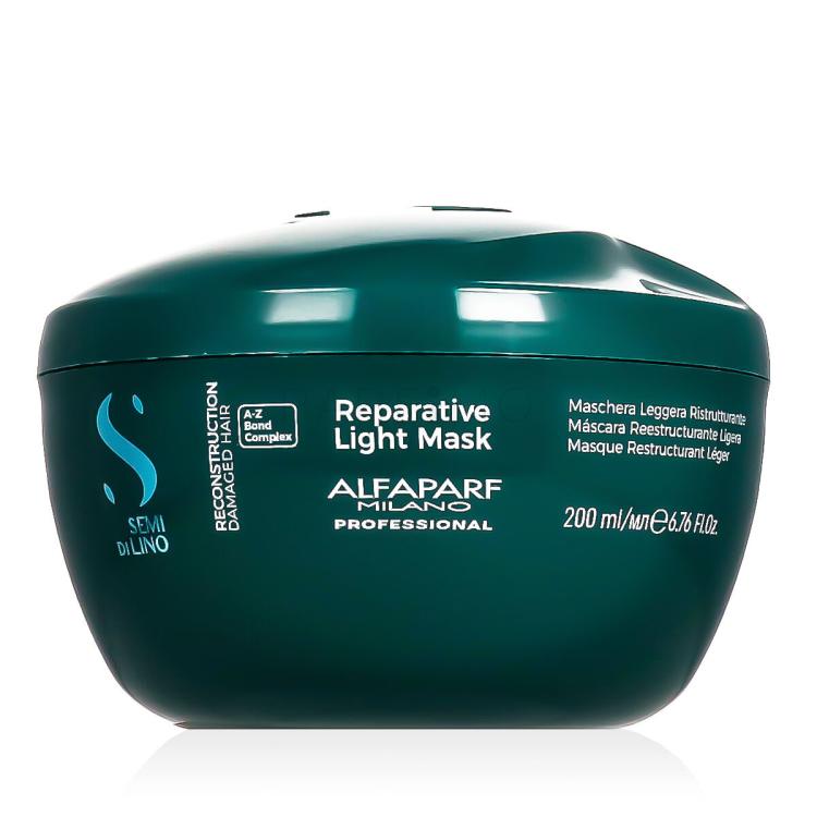 ALFAPARF MILANO Semi Di Lino Reconstruction Reparative Light Mask Haarmaske für Frauen 200 ml