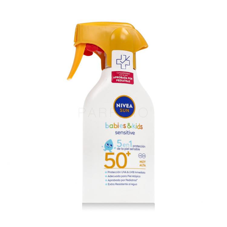 Nivea Sun Babies &amp; Kids Sensitive Protect Spray SPF50+ Sonnenschutz für Kinder 270 ml