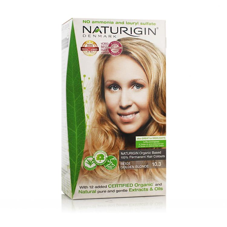 Naturigin Permanent Hair Colour Haarfarbe 115 ml Farbton  Beige Golden Blonde 10.3
