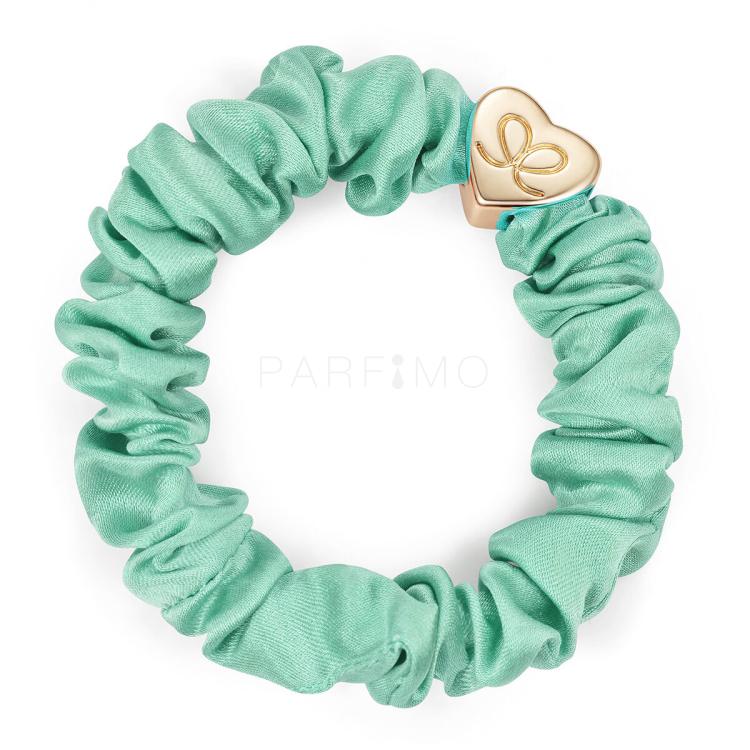 By Eloise London Silk Scrunchie Gold Heart Haargummi für Frauen 1 St. Farbton  Mint