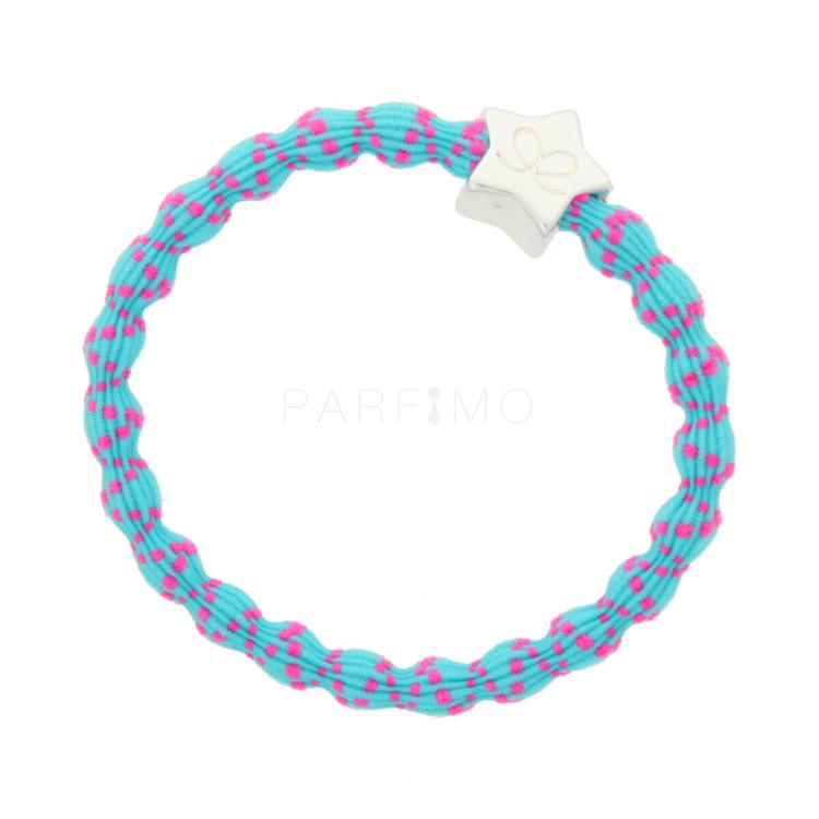 By Eloise London Silver Star Haargummi für Frauen 1 St. Farbton  Neon Pink on Neon Blue