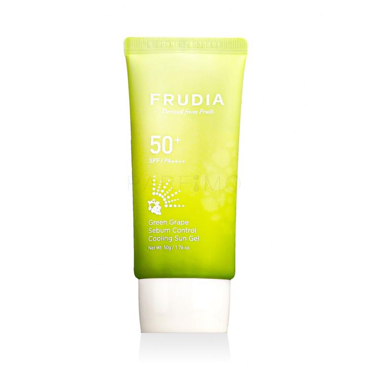 Frudia Green Grape Sebum Control Cooling Sun Gel SPF50+ Sonnenschutz fürs Gesicht 50 g
