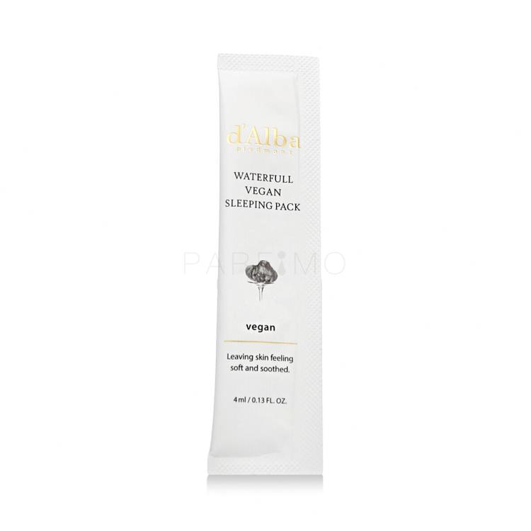 d&#039;Alba White Truffle Waterfull Vegan Sleeping Pack Gesichtsmaske für Frauen 12x4 ml