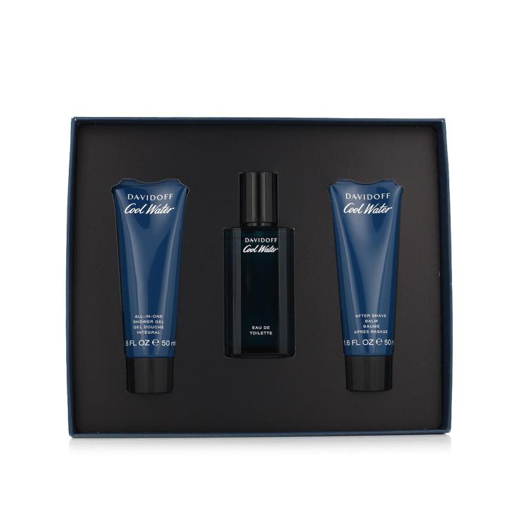 Davidoff Cool Water Geschenkset Eau de Toilette 40 ml + Duschgel 50 ml + After Shave Balm 50 ml