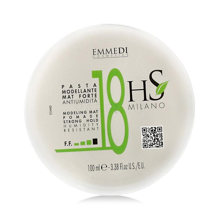 HS MILANO Matt Pomade Strong Hold Für Haardefinition 100 ml