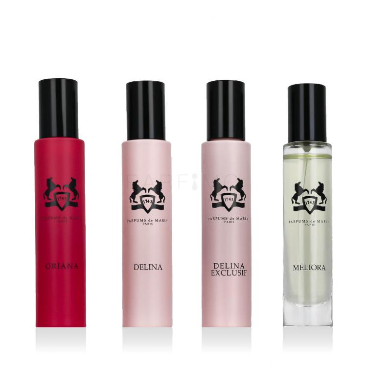 Parfums de Marly Feminine Discovery Collection Geschenkset Eau de Parfum Oriana 10 ml + Eau de Parfum Delina 10 ml + Eau de Parfum Meliora 10 ml + Parfum Delina Exclusif 10 ml