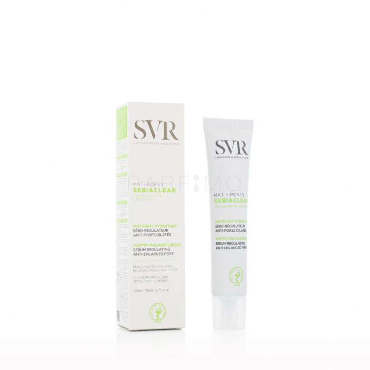 SVR Sebiaclear Mat + Pores Mattifying Moisturiser Tagescreme für Frauen 40 ml