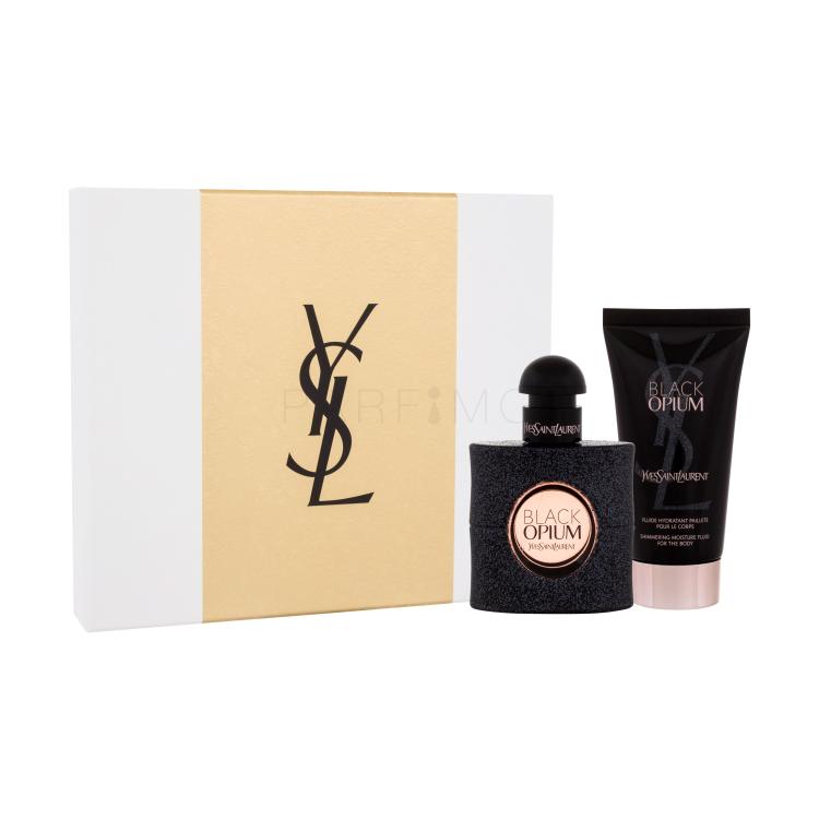Yves Saint Laurent Black Opium Geschenkset Edp 30ml + 50ml Körper Hydratation Pflege
