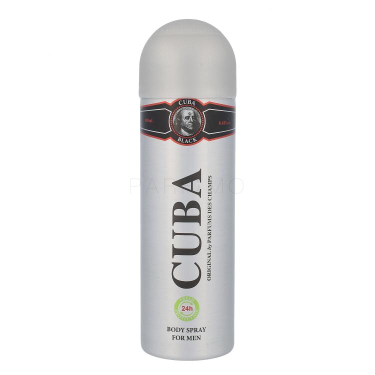 Cuba Black Deodorant für Herren 200 ml