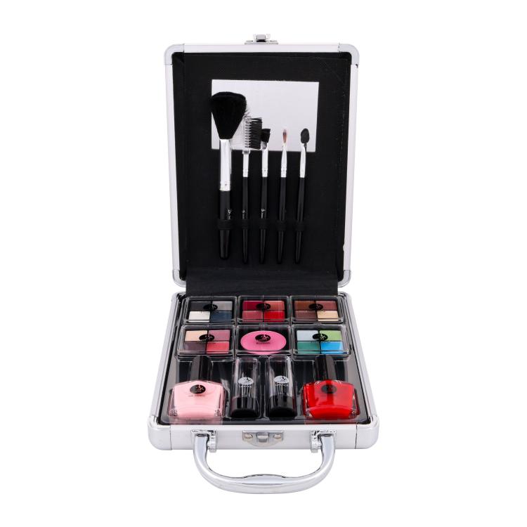 2K Complete Beauty Train Case Geschenkset Complete Makeup Palette