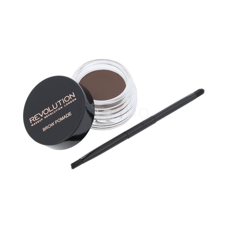 Makeup Revolution London Brow Pomade Augenbrauengel und -pomade für Frauen 2,5 g Farbton  Dark Brown