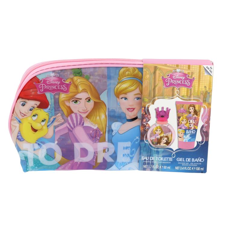 Disney Princess Princess Geschenkset EDT 50 ml + Duschgel 100 ml + Kosmetiktasche
