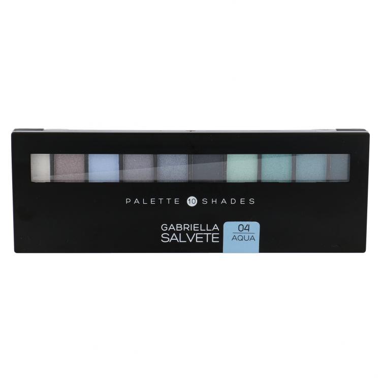 Gabriella Salvete Palette 10 Shades Lidschatten für Frauen 12 g Farbton  04 Aqua