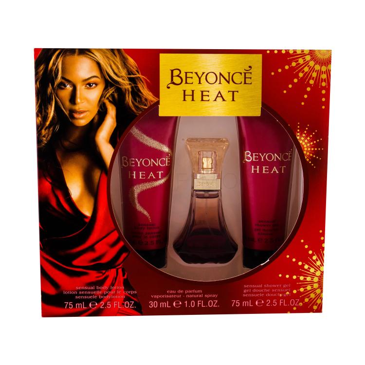 Beyonce Heat Geschenkset Edp 30ml + 75ml Duschgel + 75ml Körpermilch