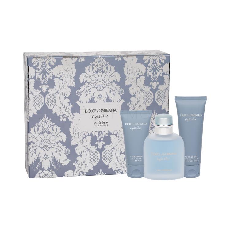 Dolce&amp;Gabbana Light Blue Eau Intense Geschenkset Edp 100 ml + Duschgel 50 ml + Aftershave Balsam 75 ml