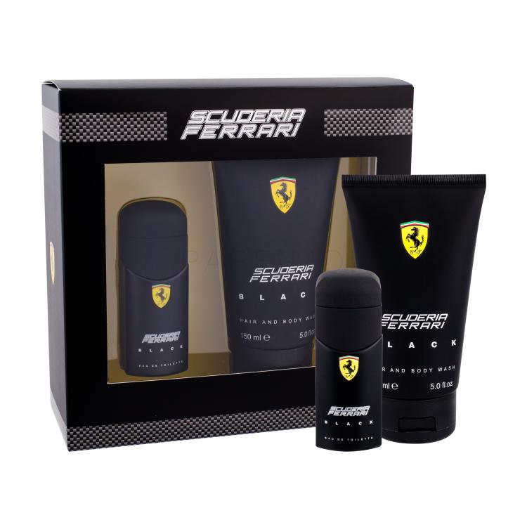 Ferrari Scuderia Ferrari Black Geschenkset Edt 30 ml + Duschgel 150 ml