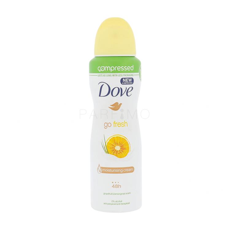 Dove Go Fresh Grapefruit &amp; Lemongrass 48h Antiperspirant für Frauen 125 ml