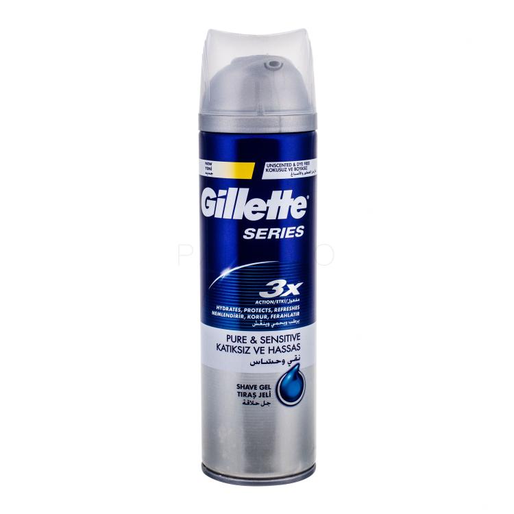 Gillette Series Pure &amp; Sensitive Rasiergel für Herren 200 ml