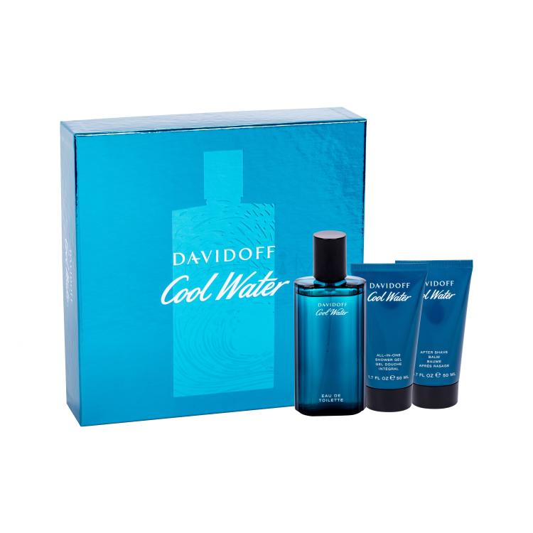 Davidoff Cool Water Geschenkset Edt 75 ml + 50ml Duschgel + 50ml After Shave Balsam